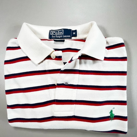 Men’s Polo by RL Striped short sleeve polo, Size M - Picture 9 of 9